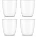 4x gots Plstic bodum Kvadrant aigua 350 ml