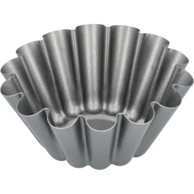 6x motllo Flan brioche individual metall 10 cm