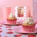 Paper cupcakes alumini x30 Vintage Rose