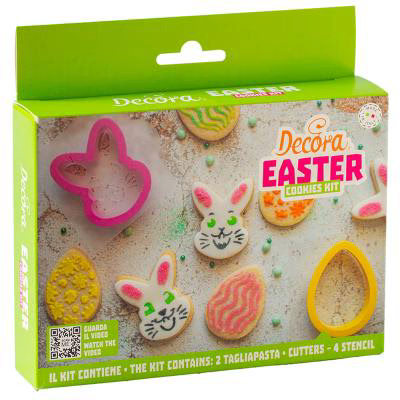 Set 2 talladors galetes i 4 plantilles Bunny Pasq