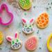 Set 2 talladors galetes i 4 plantilles Bunny Pasq