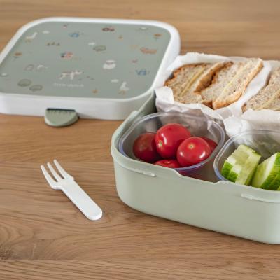 Fiambrera quadrada Lunchbox Little farm