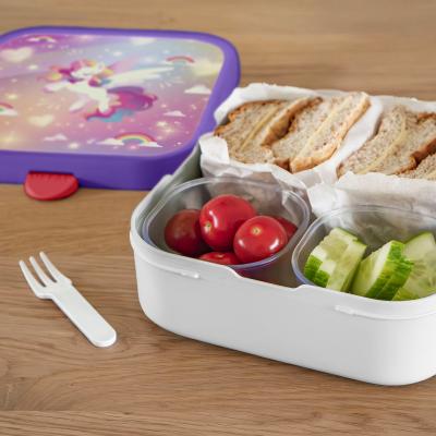 Fiambrera quadrada Lunchbox Unicorn glow
