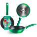 Mini paella ous fregits Alu 14 cm verd