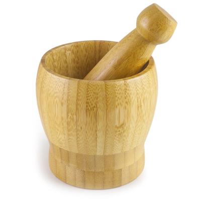 Mortero bamb� con mano