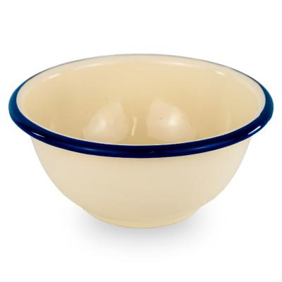 Bol esmaltat blanc blau 14 cm Llagosta