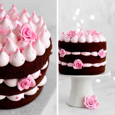 Set 8 decoracions de sucre Roses senceres