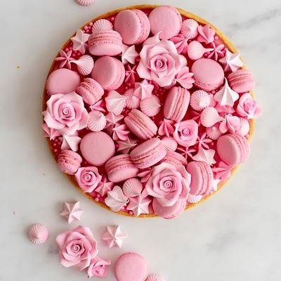 Set 8 decoracions de sucre Roses senceres
