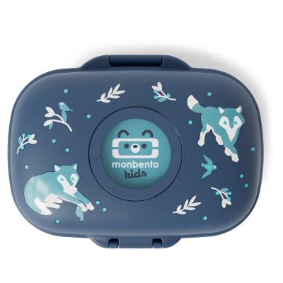 Fiambrera infantil Monbento Snack blue Wolf