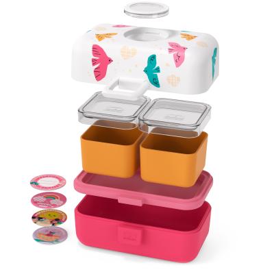 Carmanyola infantil Monbento Tresor pink Birds