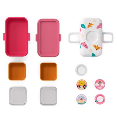 Carmanyola infantil Monbento Tresor pink Birds