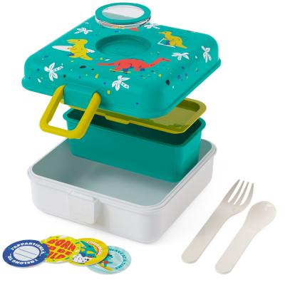 Fiambrera infantil Monbento Sandwich blue Dino