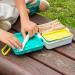 Fiambrera infantil Monbento Sandwich blue Dino