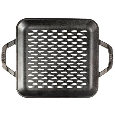 Planxa llisa perforada ferro Lodge Chef 28 cm