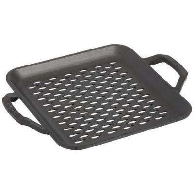 Planxa llisa perforada ferro Lodge Chef 28 cm