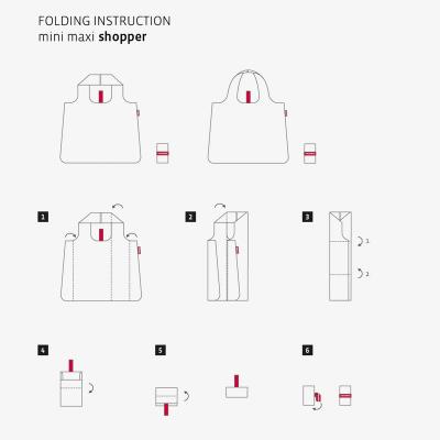 Bossa compra plegable shopper Leo nero