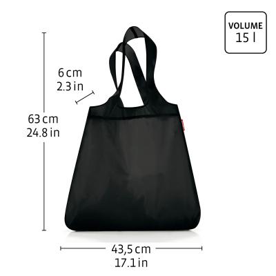 Bossa compra plegable shopper Leo nero