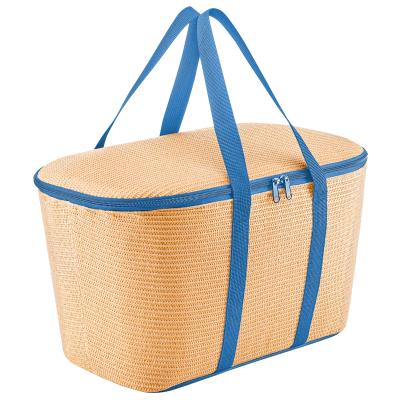 Cistell picnic t�rmic Reisenthel raffia blue