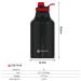 Ampolla trmica XL 2000 ml acer negre