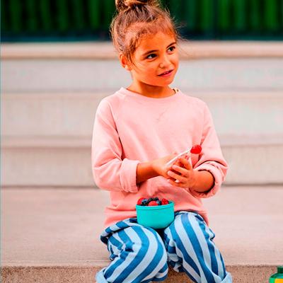 Fiambrera fruita forquilla 300 ml Unicorn Glow