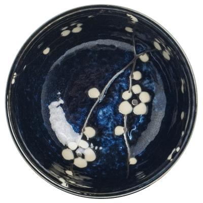 Set japons te matcha Hana Blue 4 peces