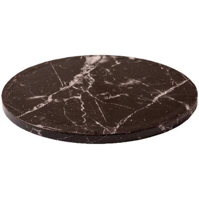 Base pastissos rodona marbre negre 30x1,2 cm