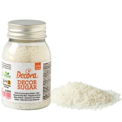 Sprinkles mini perles de sucre 2 mm blanc brillant