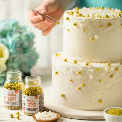 Sprinkles mini perles de sucre 2 mm blanc brillant