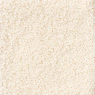 Sprinkles mini perles de sucre 2 mm blanc brillant