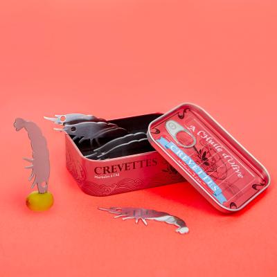 Set 6 forquilles aperitiu Gamba en llauna