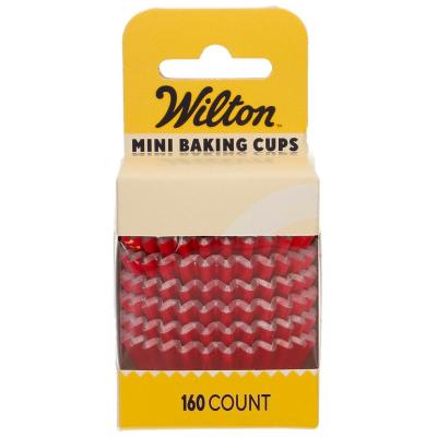 Paper mini cupcakes met�l.lic x160 vermell