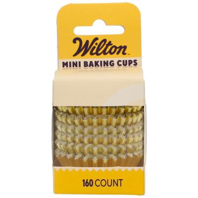 Paper mini cupcakes met�l.lic x160 daurat