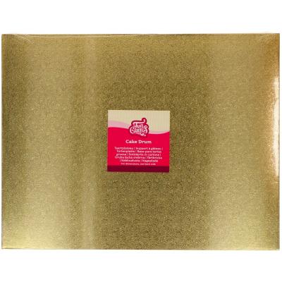 Base pastissos rectangular 45x35 cm daurada