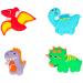 Set 8 decoracions de sucre Wilton Happy Dino