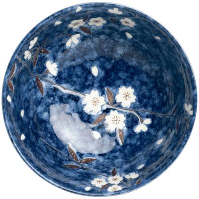 Bol japons Sakura blue 17 cm