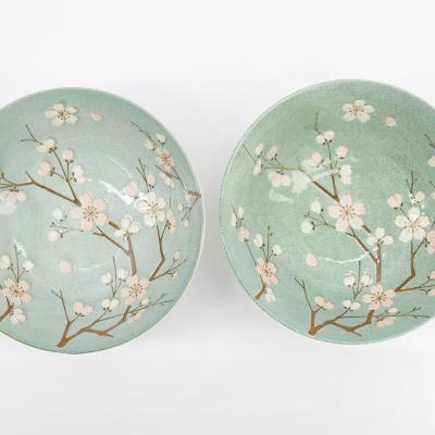 Set regal 2 bols Tayo Fujisakura Green 15 cm
