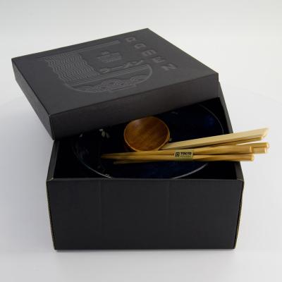 Set regal 2 bols Ramen Sakura cobalt blue 21 cm