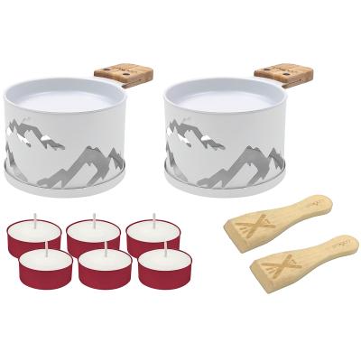 Set regal 2x Raclette Avalanche noir