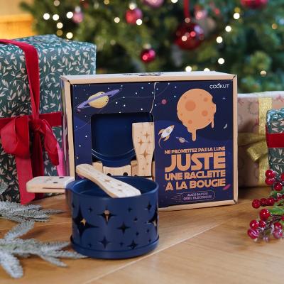 Set regal 2x Raclette La Lune blue