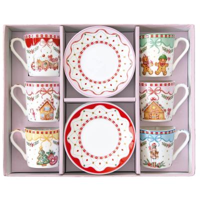 6x tassa espresso Ginger amb plat 100 ml