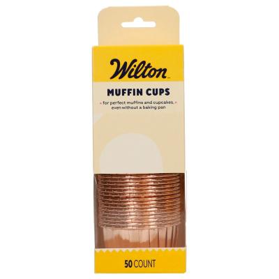 Paper cupcakes Wilton x50 daurat vintage
