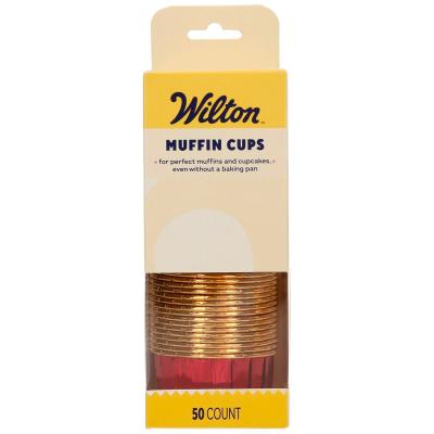 Paper cupcakes Wilton x50 vermell brillant