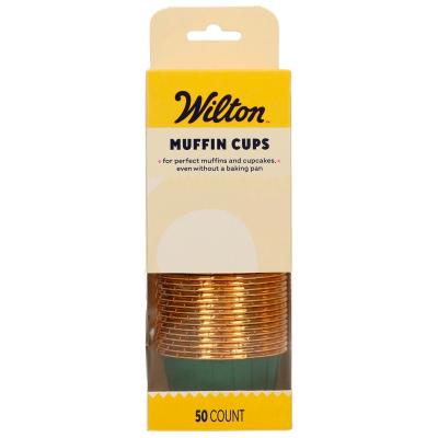 Paper cupcakes Wilton x50 verd fosc