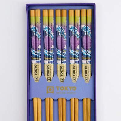 5 parells bastonets japonesos Hokusai