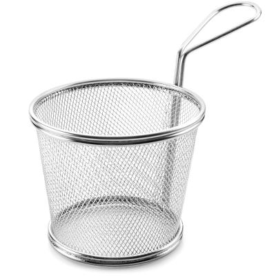 Cistell c�nic presentaci� inox 12 cm