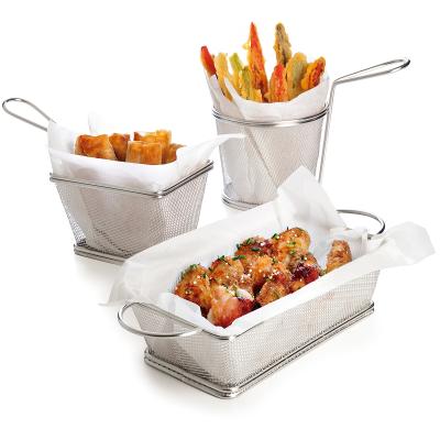 Cistell c�nic presentaci� inox 12 cm