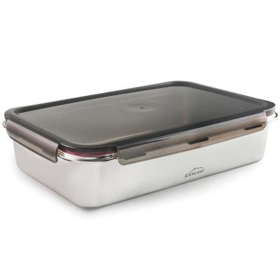 Tupper acero base acanalada con tapa