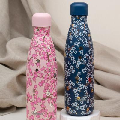Ampolla t�rmica Qwetch Flowers 500 ml bleu