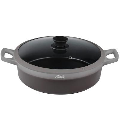 Cacerola baja antiadherente tapa cristal Revolut