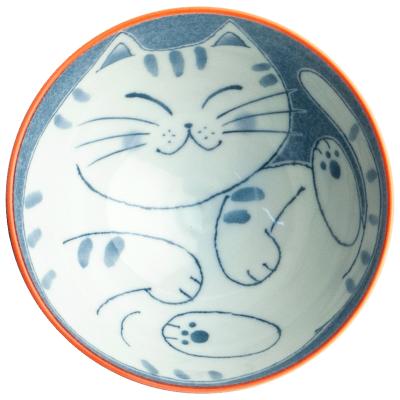 Bol japo Gat 14 cm vermell